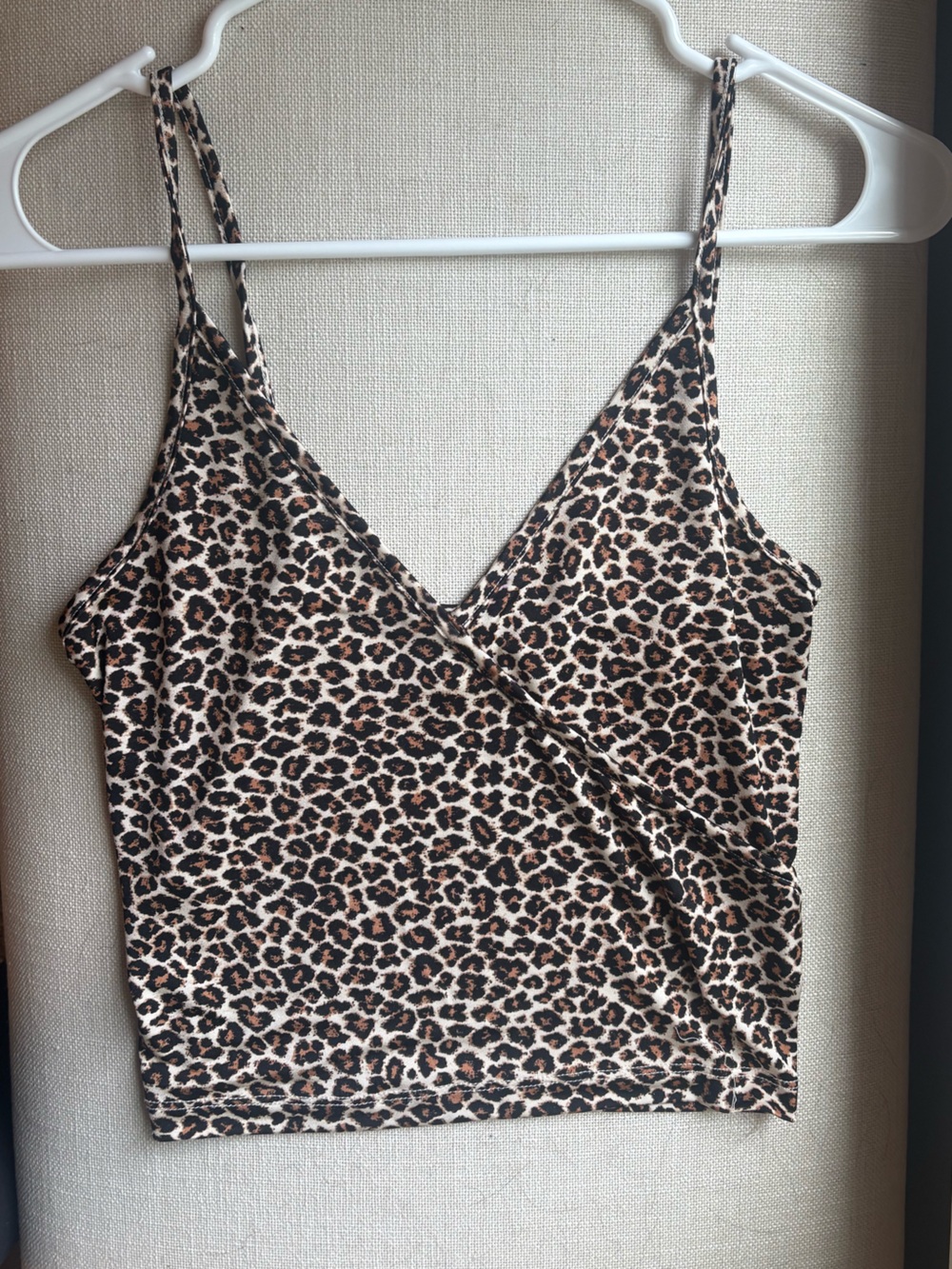 Urban Outfitters SET OF 2 Black Cropped Corset Tank & Leopard Print Crop Tank - Picture 2 of 7